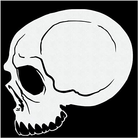 Herterich Products Airbrush Schablone Totenkopf - Skull Stencil