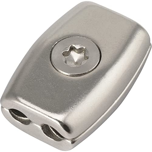 OPIOL QUALITY Drahtseilklemme Eiform 4mm Edelstahl V4A (2 Stück) Seil Stahlseil Draht Klemme