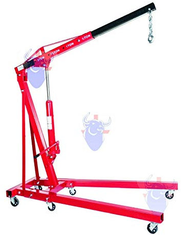 2 Ton Hydraulic Folding Workshop Engine Crane Hoist Lift Stand Wheels