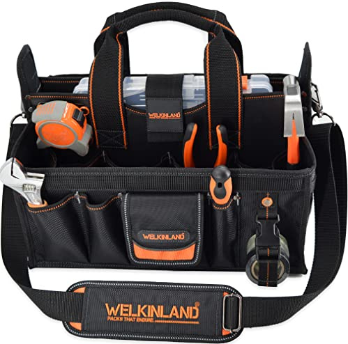 Bolsa de herramientas para electricistas y HVAC – con organizador de enchufes