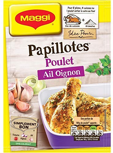 NESTLE MAGGI - Papillote De Poulet Ail Et Oignon 36G - Lot De 3 - meilleure offre