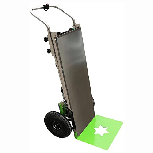 Elektrische Sackkarre mit 200 kg Kapazität – Treppenkletterwagen, 48 V/36 Ah, elektrischer Treppenkletterwagen, 1200 W bürstenloser Gleichstrommotor, arbeitssparende Sackkarre