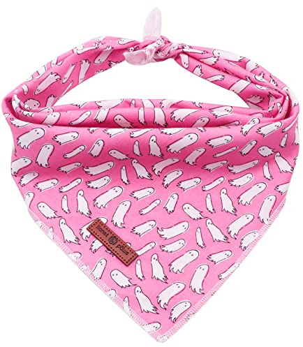 Lionet Paws Halloween Hunde Bandana Kopftücher Hundehalstuch Dreieckstuch für Kleine, Mittelgroße und Große Hunde