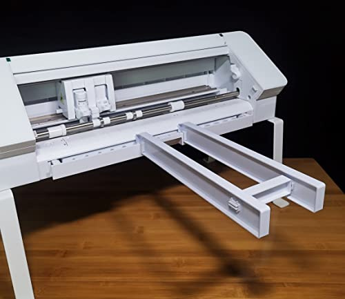 UESGSEIZO Verlängerungsschale, kompatibel mit Silhouette Cameo 4, Schneidematten-Verlängerungsstütze für Cameo 4 (Weiß, ABS, 30,5 x 25,4 cm)