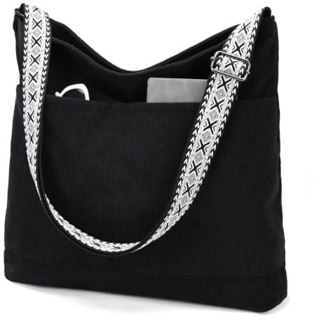 VX VONXURY Bolso Bandolera para Mujer Bolso de Hombro Grande con Correa Ajustable Bolsa de Transporte para Viajes Shopper Escuela