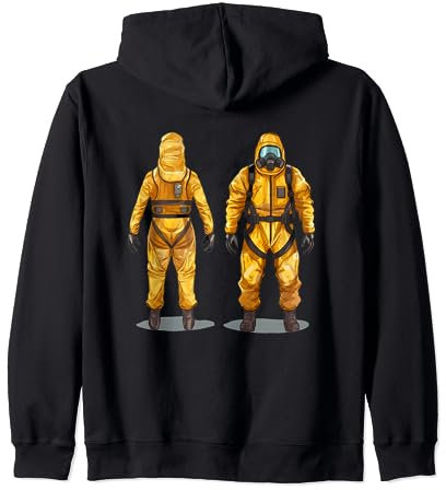Cooler Schutzanzug mit Atemmaske Kapuzenjacke
