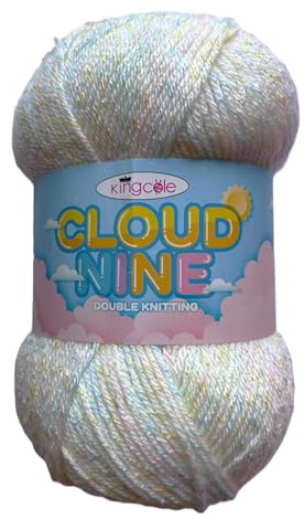 King Cole Cloud Nine Doppelstrickgarn, 100 g (5444 Sherbet Sky)
