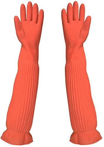 Copangle Lange Gummihandschuhe, Küchengeschirrspülhandschuhe, Wiederverwendbare Haushaltshandschuhe, wasserdichte Reinigungshandschuhe für den Hausmalerei-Garten