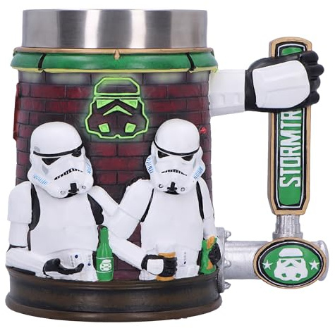 Nemesis Now Stormtrooper - Jarra de bar de 15,4 cm, resina, con licencia oficial, diseño de barra, mango de grifo de cerveza, inserto de acero inoxidable, fundido en la mejor resina, pintado a mano