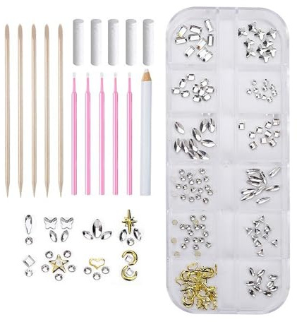 Zahnstein-Set, Zahnstein-Set, reflektierend, Zahnstein-Set, Edelsteine für glänzende Zähne, Edelstein-Stil, Schmuck-Set für