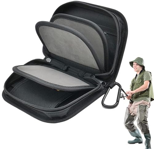 Angelködertasche | Wasserdichter Angelzubehörkoffer | Köder-Organizer-Tasche, Köder-Geldbörsen-Etui, Angelzubehör-Tasche, Angelausrüstungs-Organizer, wasserdichte Ködertasche, Angelköder-Aufbewahrung,