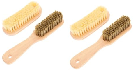 KONTONTY 4 Pièces Brosse pour Enlever Le Sable Bac à Sable Jouets Serviettes De Plage Les Incontournables De La Plage Fourre-Tout De e Nettoyant pour De e Cuillères Bouleau