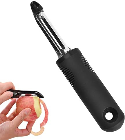 Potato Peelers, Stainless Steel Peeler with Ergonomic Non-Slip Handle, Ultra-Sharp Blade Vegetable Fruit Scraper for Potatoes, Carrots, Apples – Dishwasher Safe & Rust-Resistant