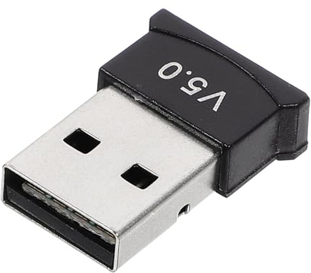 Adaptador USB 2.0 de Modo Dual Inalámbrico para Ordenador | Versión 5.0, Transmisión y Recepción para Pc, Portátil y Audio, Plástico Negro, bajo Consumo Color Aleatorio