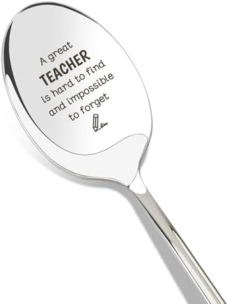 Personalised Teacher Gifts for Women Thank You Teacher Gifts for Teachers Female Leaving Present End of The Year Headteacher Graduation Retirement Appreciation Valentines Christmas Teaspoon