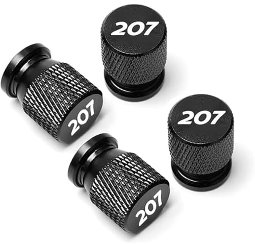 AIMXGBPS Tapones de válvula para neumáticos de Peugeot 207, Tapones Antipolvo, selladores anticorrosivos, Accesorios para Coche