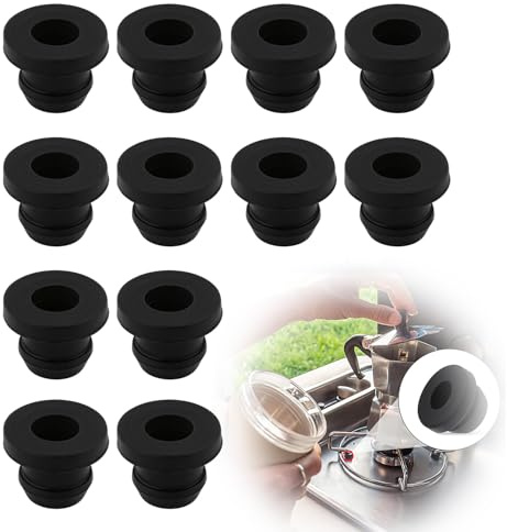 Aisikoo Juego de 12 tubos de goma para hornillos de autocaravanas – Pies de goma compatibles con Dometic, Smev, Thetford, accesorios de autocaravana para barras de 5 mm – Ducato RV Accesorios Piezas