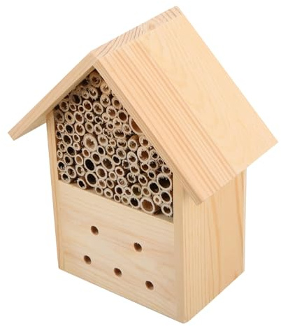 BESTonZON Bienenstock Aus Holz Für Garten Bienenhäuser Als Außenhaus Hängender Bienenstock Als Holzhaus Gartenhaus Für Imkerei Holzhotel Für Bienenliebhaber