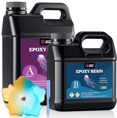 LET'S RESIN 3kg Epoxidharz Set, 2:1 nach Gewicht