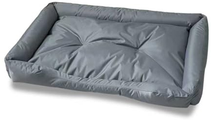 Angel Living Hundematte Waschbares Katzenbett Grau 90x60x12cm
