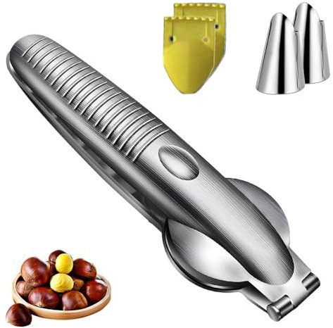 TTPOLONG Tagliapasta in acciaio inox per castagne e nocciole, utensile da cucina