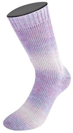 LANA GROSSA Woolycell | Hochwertiges Sockengarn ohne Polyamidanteil, aus 65% Schurwolle (Merino) & 35% Lyocell, waschmaschinenfest | 100g Wolle zum Stricken & Häkeln | 400m Handstrick-Garn FB 6003