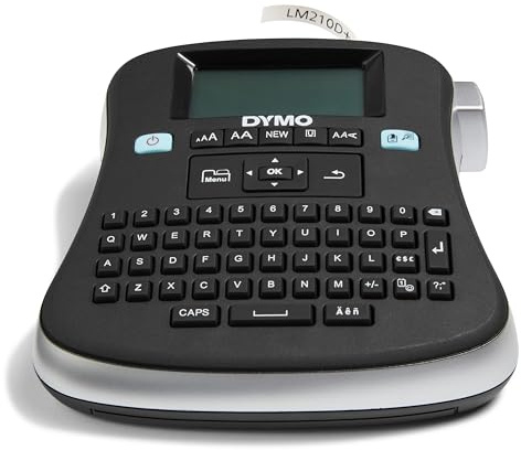DYMO Desktop Label Maker | LabelManager 210D All-Purpose Portable Label Maker, Easy-to-Use, One-Touch Smart Keys, QWERTY Keyboard, Large Display, For Home & Office Organization