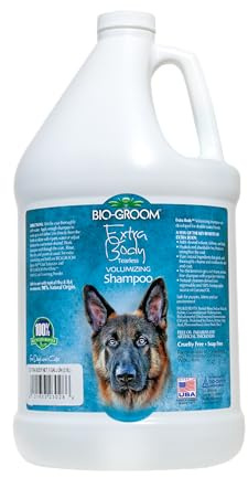 BIO-GROOM - Extra Body Hundeshampoo - Reinigt Haut und Fell - Gegen Verfilzungen - Tränenfrei - Rückstandsloses Ausspülen - 3.8 L