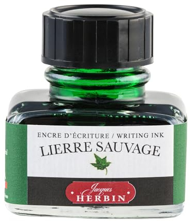 J.Herbin 13037T bläck för reservoarpennor, 30 ml, murgröna-grön