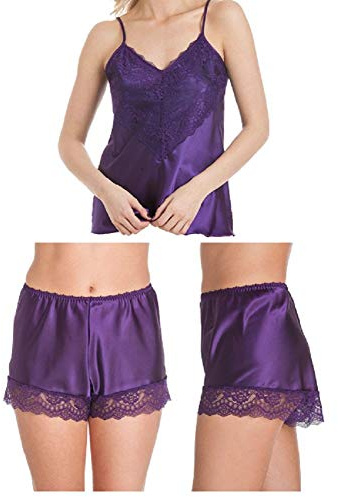 undercover underkläder dam satin kamisole kami & franska knickers storlek 10-26
