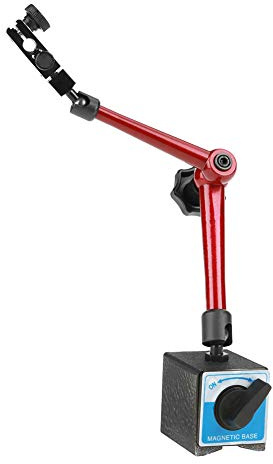 Soporte Base Magnetica Ajustable Universal con Sujeción Central Herramienta, Dial Magnético Indicador Base Soporte, Fuerte de Precisión Soporte Flexible para Indicador de Prueba de Dial