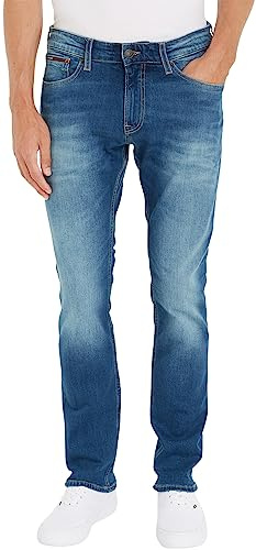 Tommy Jeans Hombre Pantalón Vaquero Scanton Slim Stretch, Azul (Wilson Mid Blue Stretch), 29W/34L