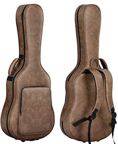 CAHAYA Custodia per Chitarra Classica Acustica con Imbottitura di 20mm Impermeabile Facile da Pulire Astuccio Rigida per Chitarra Classica Acustica Semiacustica 40 41 Pollici Modello CY0227