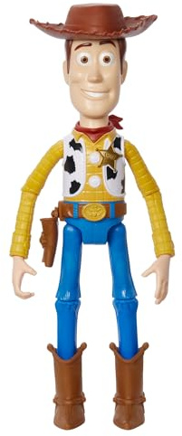 Mattel Disney Pixar Toy Story - Grande Figurine Articulée Woody - 13 Points d'Articulation - Manipulation Facile - À Collectionner - 30 cm - Cadeau dès 3 ans, HFY26, 12.25 inch