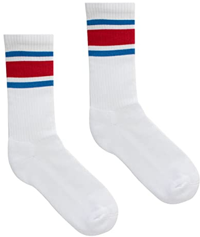 kabak Sportsocken Für Tennis, Padel, Volleyball, Laufen & Mehr – Atmungsaktive Baumwollsocken Unisex Im Retro Look, Frottee, Elastischer Bund, Sport & Alltag