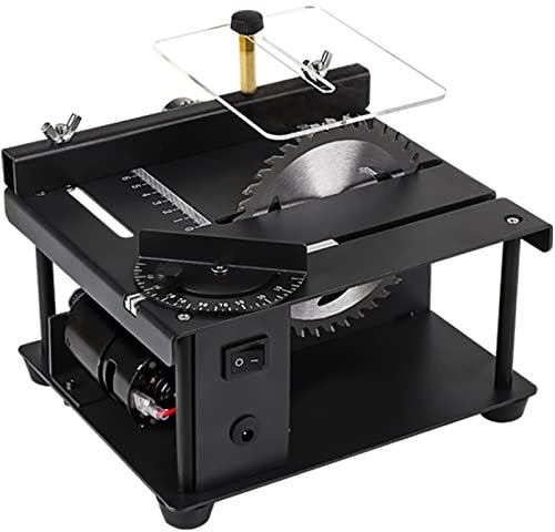 Mini Scie À Table, Découpe De Scie À Table Multifonction, Utilisés Pour L'artisanat De Modèle En Bois Main Bricolage Scie Sur Table Avec Accessoires De Coupe Polissage Et Gravure,Top
