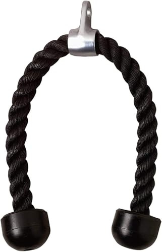 WANGZAIZAI 70 cm handtag triceps rep dragrep, tung plikt triceps repkabel fäste för fitness, bodybuilding & gym – dra ner reputrustning, svart
