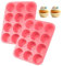 Muffinblech 12er, 2 Stücke Muffinform, Silikon Backform, Rosa, Groß - Geeignet für Kuchen, Muffins, Puddings (29 x 22 x 3cm)