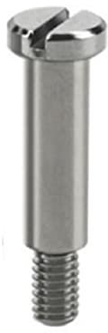 BELLAY 1 STÜCKE M3 Edelstahl Flachschlitz 1-Wort-Schlitz Positionierung Schulter Schrittschraube Stopfen Begrenzungsschraube Lagerbolzen (Color : Silver, Size : D3x5-M3x6)