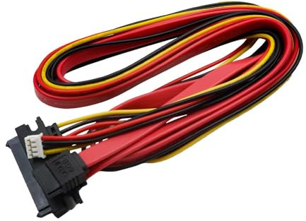 Namvo Festplatten-Datenstromversorgungs-integriertes Kabel, Mini-Ph2.0-4-Pin-Buchse und SATA-3.0-Stecker auf SATA-22-Pin-(7+15-Pin)-Datenkabel SATA 3 6 Gbit/S