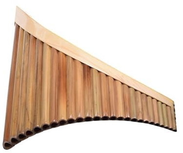 Panflöte Für Anfänger Professionelle Bitter-Bambus-Panflöte Mit 25 Rohren Für Linkshänder-G/C-Performance-Blasinstrumente(C)
