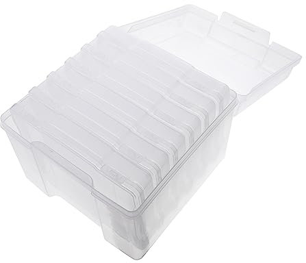 NAMOARLY 6 Stück Grußkarten Aufbewahrungsbox Karton Organizer Foto Craft 5x7 Zoll Größe