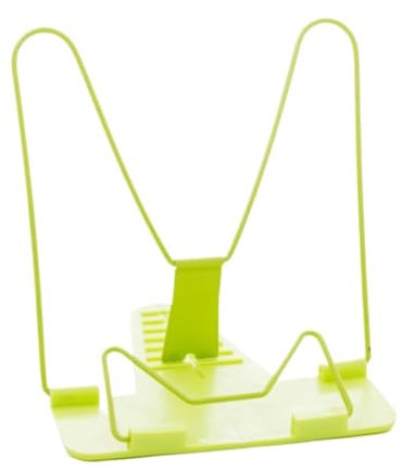 HYKJCSS Buchständer Buchhalter Einfaches Rezeptregal, Multifunktionales Leseregal, Bücherständer, Bücherregal, Faltbar Und Verstellbar Kochbuchhalter(Grün)