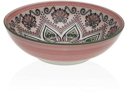 Ensaladera Versa Rosa Cerámica Porcelana 22,5 x 9 x 22,5 cm - Marca: Versa - EAN: 8420327549433