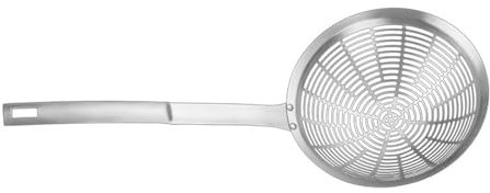 Mestolo in acciaio inox per brodo vegetale manico ergonomico schiumarola cucchiaio scanalato domestico