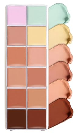 Nudorpn Palette Correttore Viso Color Correcting - 12 Corrector Cremosi Facili da Sfumare con Copertura Totale - Formula Cremosa Sfumabile Per Giovani Donne Ragazze e Famiglia