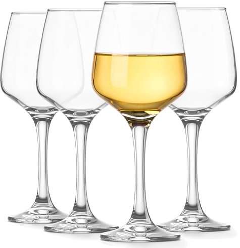 Glasmark KROSNO 1992 Copas de Vino Blanco 4 Piezas en Vidrio Transparente 270 ml Aptos para Lavavajillas