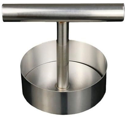 Stainless Steel Hamburger Press Burger Patty Maker, Non-Stick Creative Round Patties Maker Meat Pie Press Mould