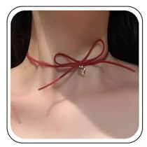 Aneneiceera Collier Ras Du Cou Vintage En Daim Noir Colliers Noeuds En Velours Colliers Coeur En Daim Collier Noeud En Velours Collier Chaine Bijoux Pour Femmes (noir)