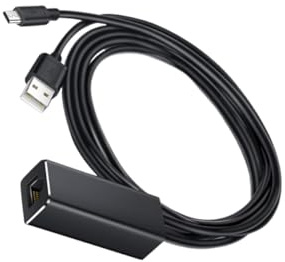 Tofficu Ethernet Adapter Micro Usb to 10/100mbps Network Card for Tv Ethernet Adapter Compatible with Streaming Devices Use in Home Entertainment